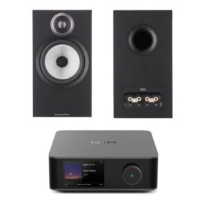Bowers & Wilkins 606 S3 Bookshelf Speakers plus Wiim Amp Ultra