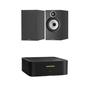 Bowers & Wilkins 607 S3 Bookshelf Speakers (Black) With Marantz M1 Amplifier