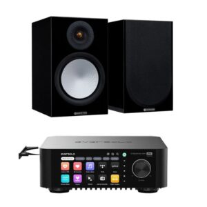 Monitor Audio Bronze 50 7G (Black) plus Eversolo Play Streaming Amplifier